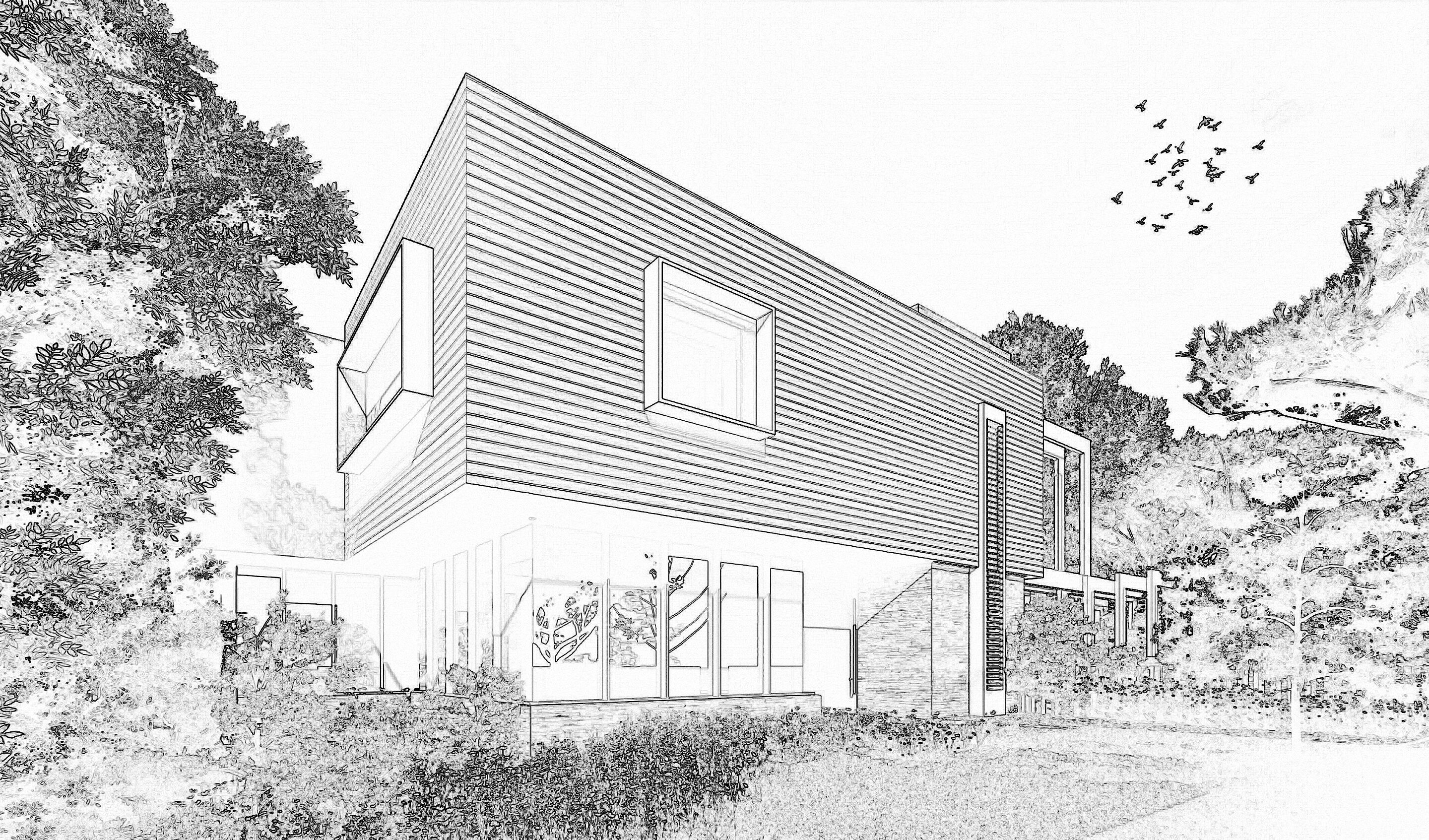 Estia Bilt Sketch Two Storey Home Side
