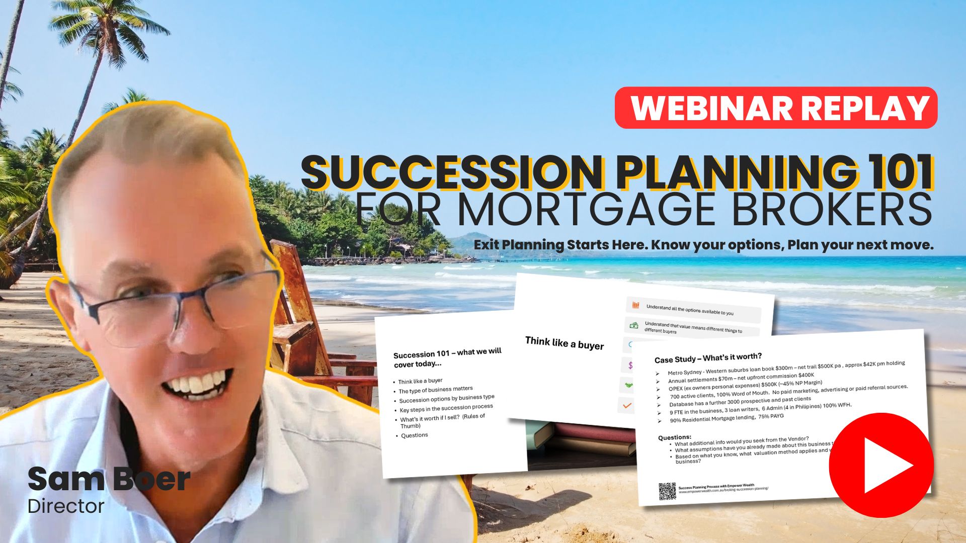 Succession Planning 101 for Mortgage Brokers with Sam Boer | Finance ...