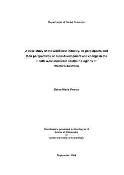Item - A case study of the wildflower industry, its participants and ...