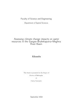Item - Assessing climate change impacts on water resources in the ...