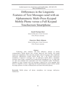 Item - Differences in the Linguistic Features of Text Messages send ...