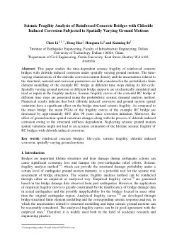 Item - Seismic fragility analysis of reinforced concrete bridges with ...