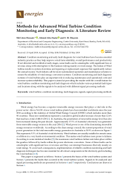 Item - Methods for Advanced Wind Turbine Condition Monitoring and Early ...