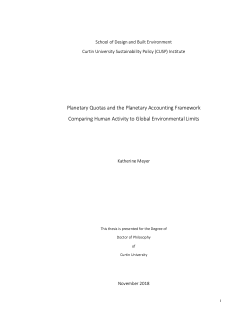 Item - Planetary Quotas and the Planetary Accounting Framework ...