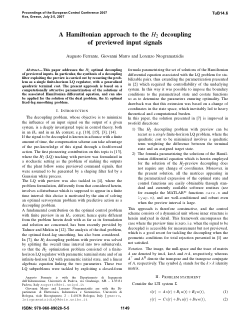 Item - A Hamiltonian approach to the H2 decoupling of previewed input ...