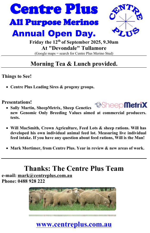 Centre Plus 2025 Open Day, 12th Sep