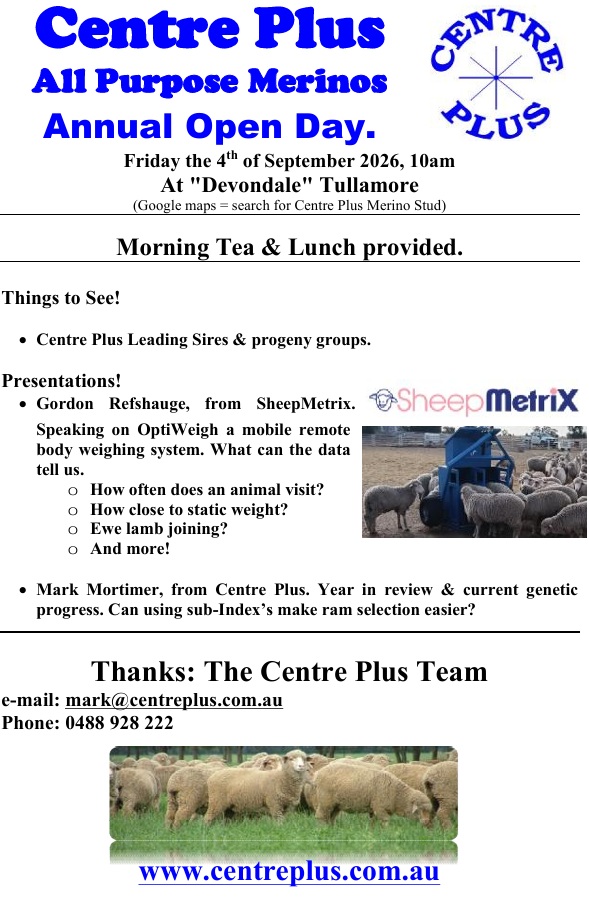 Centre Plus Open Day, 4th Sep 2026