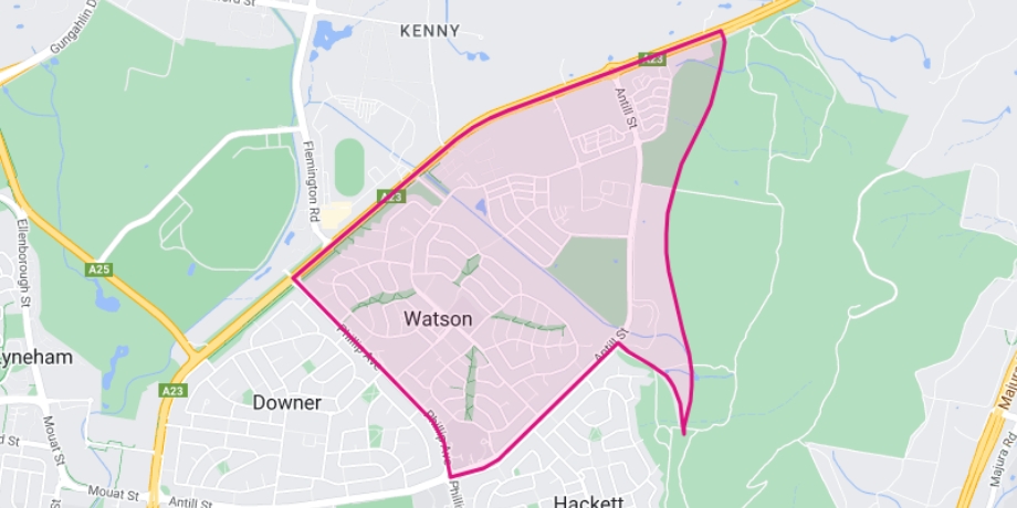 Watson Postcode Map Every Childcare Centre and Ratings in Watson, ACT, 2602 | KindiCare