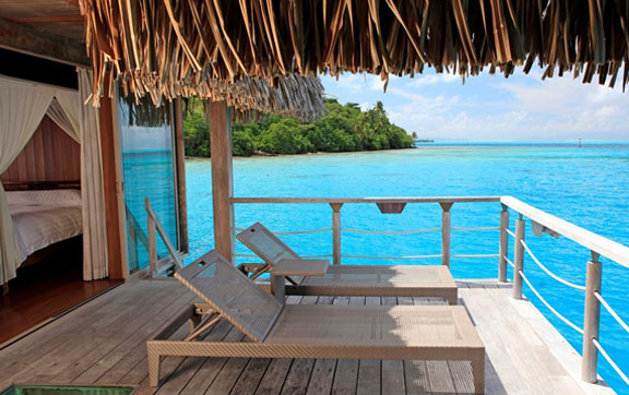 Hilton Bora Bora Nui Resort & Spa view of private deck