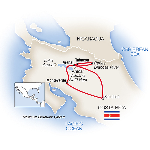 COSTA RICA - PURA VIDA-map2018