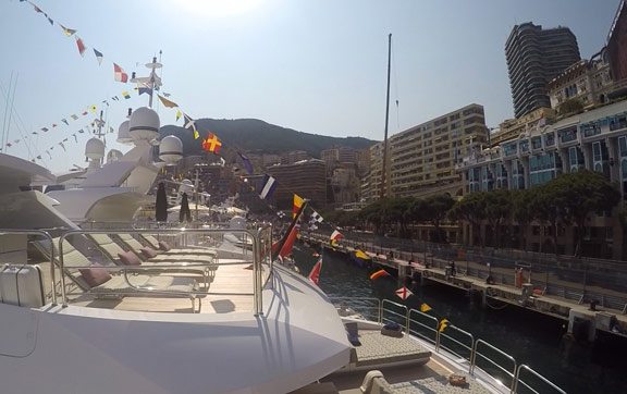 Viewing the Monaco Grand Prix from yachts