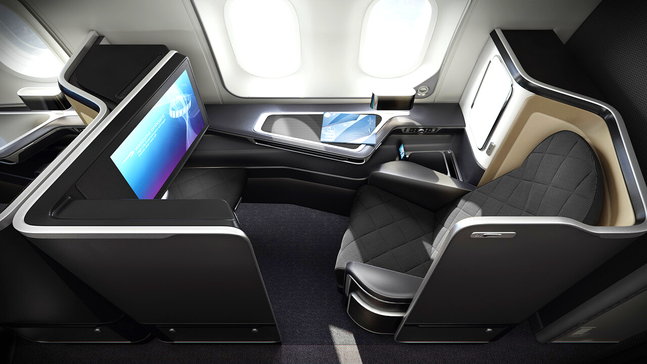 British Airways 787-9 first class cabin