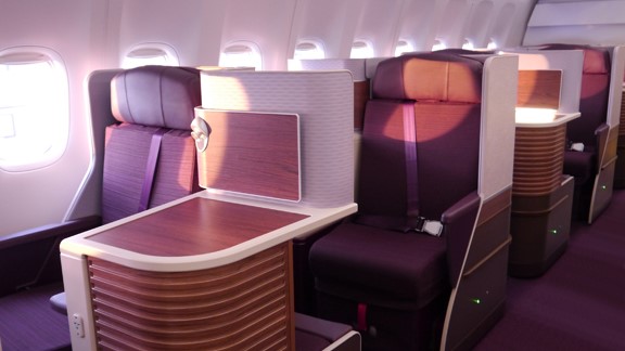 thai airways business class seat