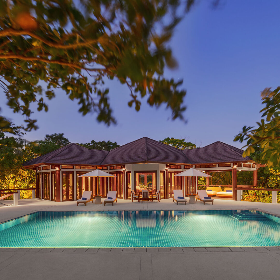 Amanpulo 2 bedroom villa pool view