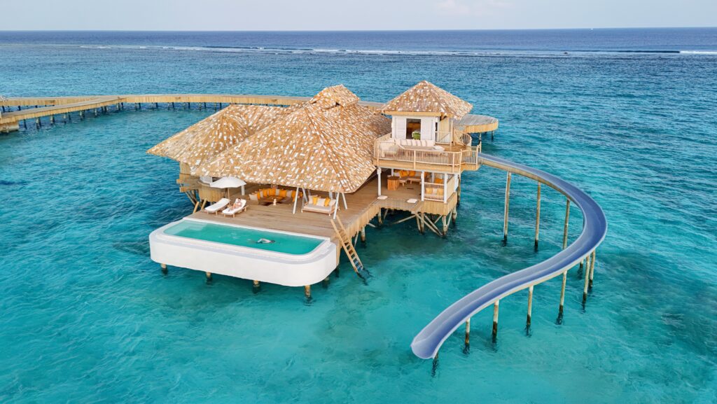 Soneva Secret overwater slide