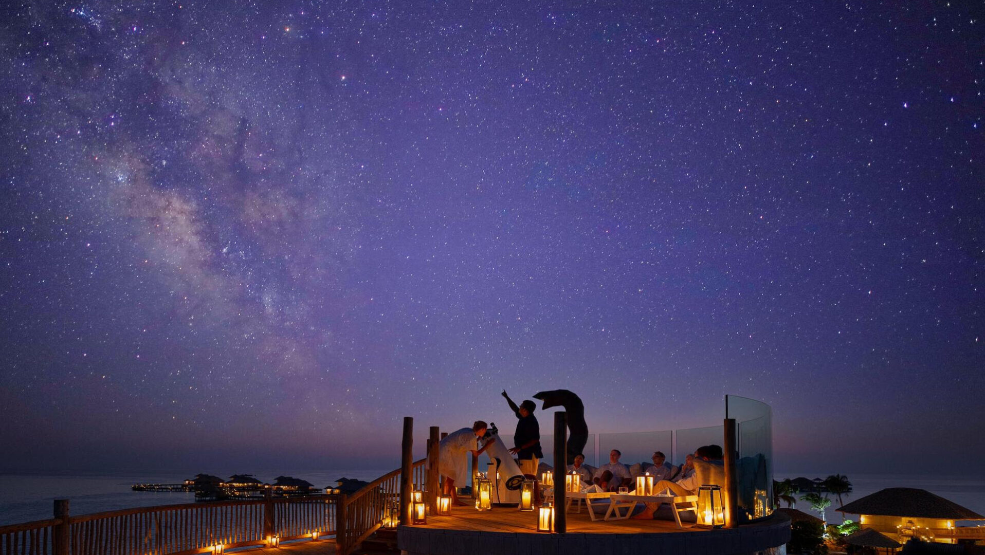 Soneva star gazing Maldives