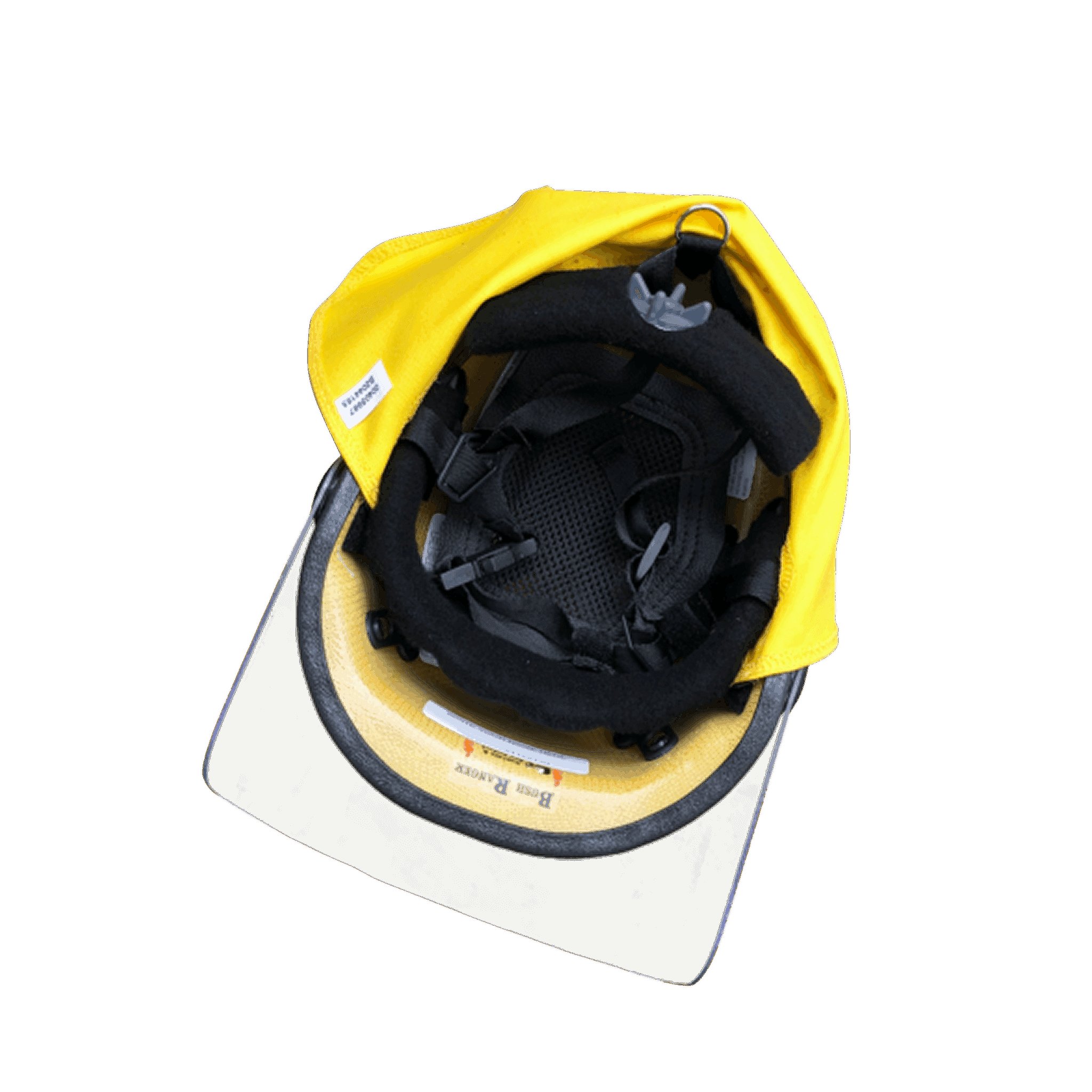 Frontline BR9 Cap Style Helmet with Clip On Face Shield and Mesh Cradle HBR9 SCCVMF inside