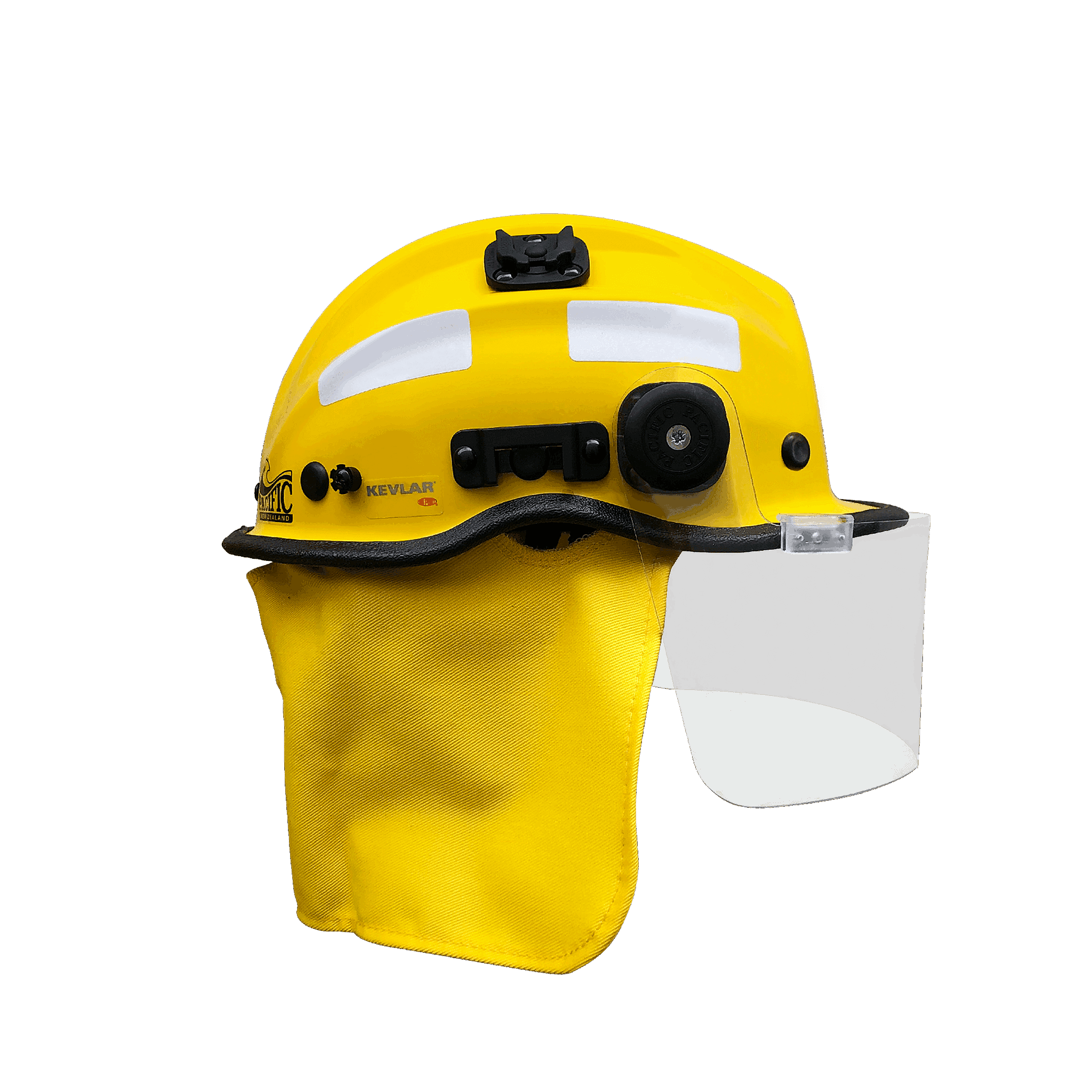 Frontline BR9 Cap Style Helmet with Clip On Face Shield and Mesh Cradle HBR9 SCCVMF outside