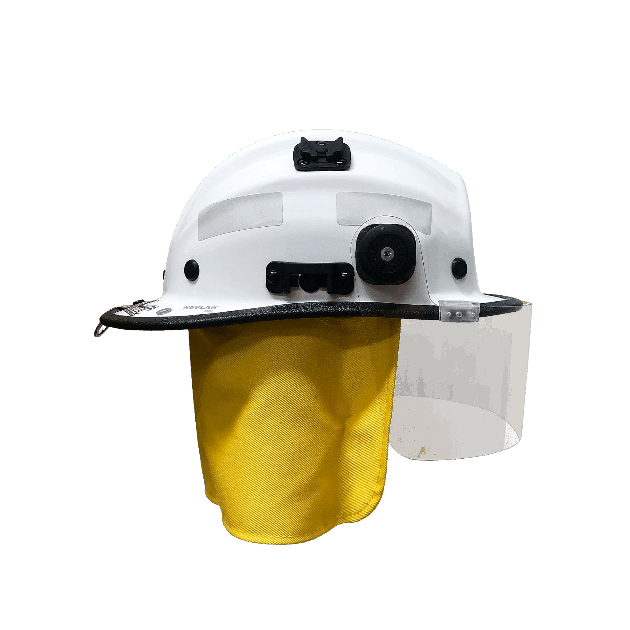 Frontline BR9 Standard Helmet with Clip On Face Shield and Mesh Cradle HBR9 SCVMF outside