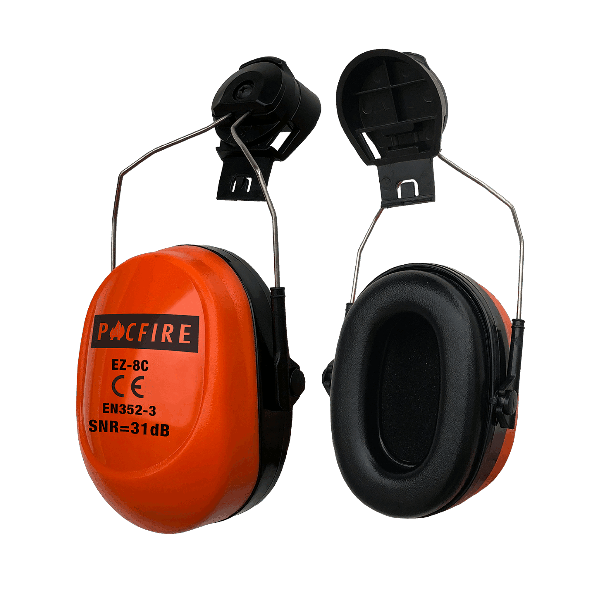 Frontline Helmet Mounted Earmuffs 25mm Tongue Pac Fire EZ 8 C