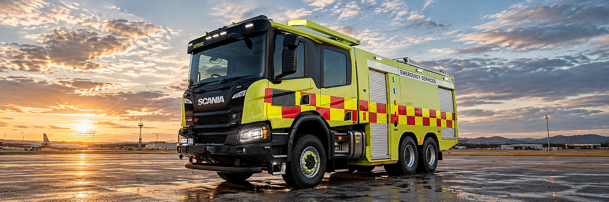 ARFF Truck at airport
