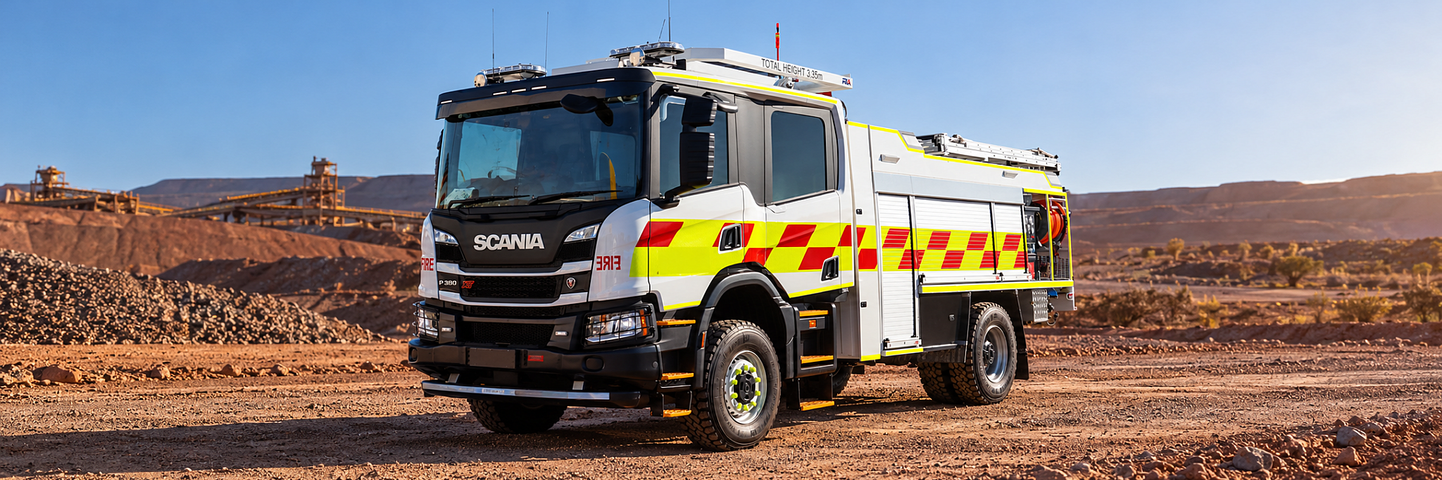 Mine Rescue Truck on Site