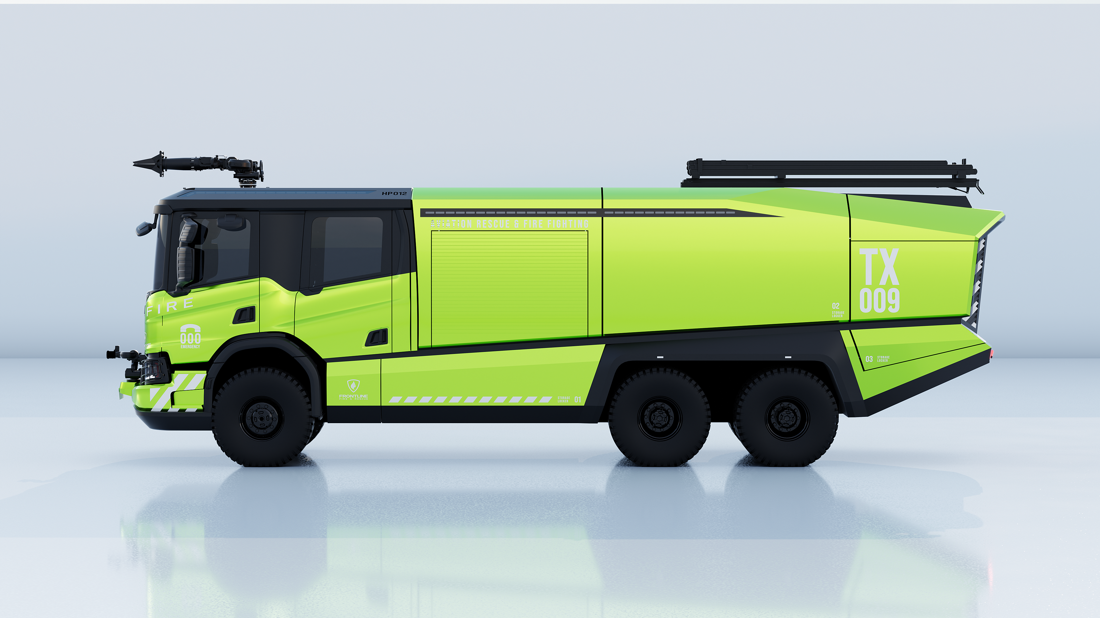 2026 08 16 FRONTLINE AXR STUDIO VIS SIDE green side