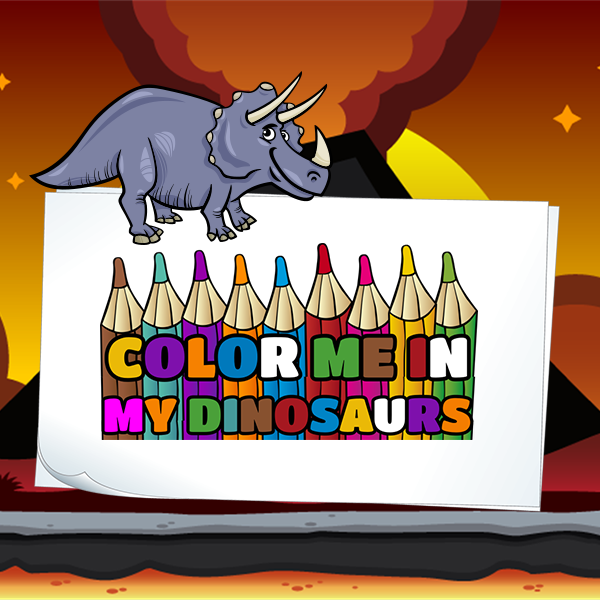 Color Me In — My Dinosaurs