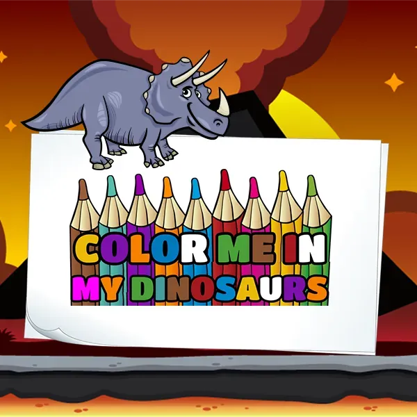 Color Me In — My Dinosaurs