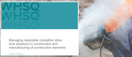 Silica Dust Code of Practice Awareness