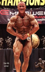 Over 40s winner Steve Creighton