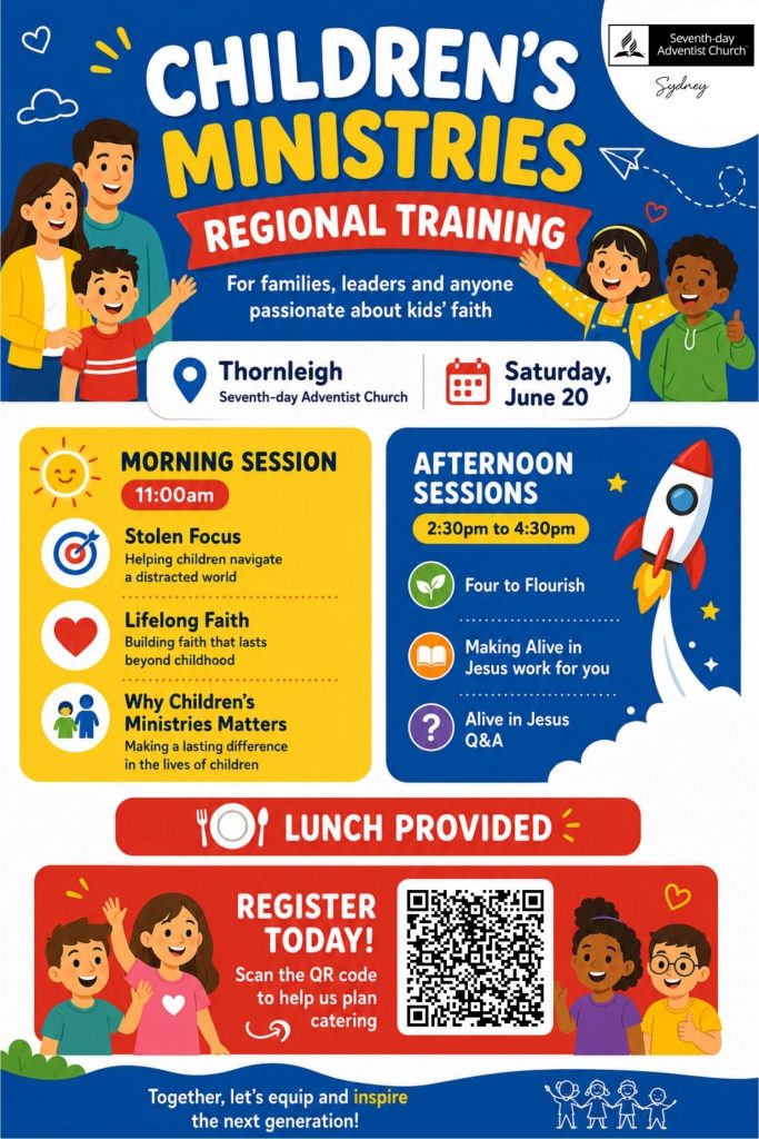 Children's Ministries Regional Training 2026 flyer