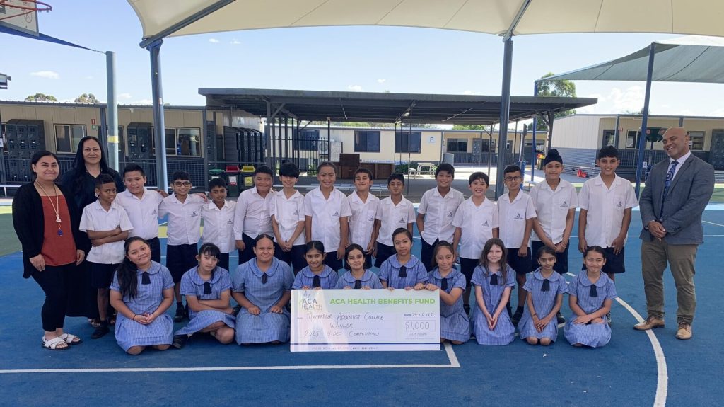 macarthur adventist christian private school Sydney recognised for creative health videos promoting wellbeing
