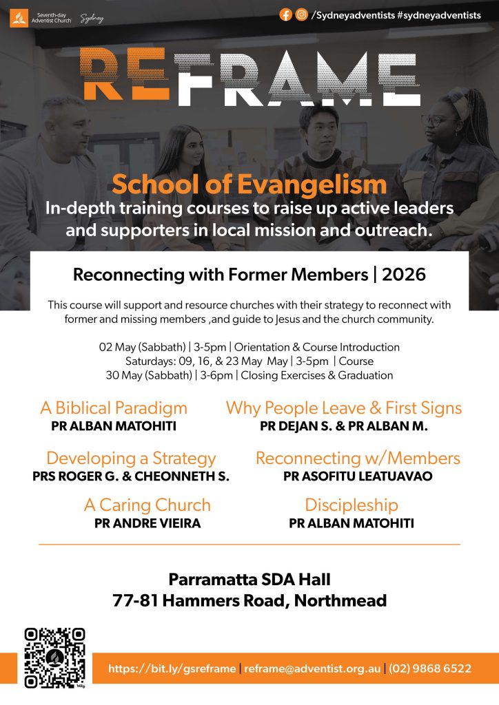 Reframe School of Evangelism 2026 - Reconnecting with Members
