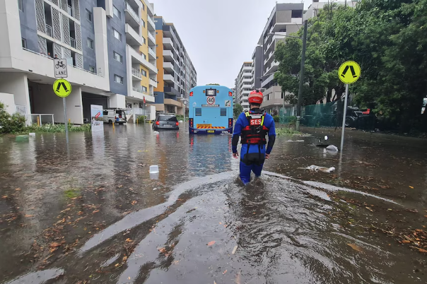 Flash flooding traps Sydney drivers January 2026 - Credit NSW SES