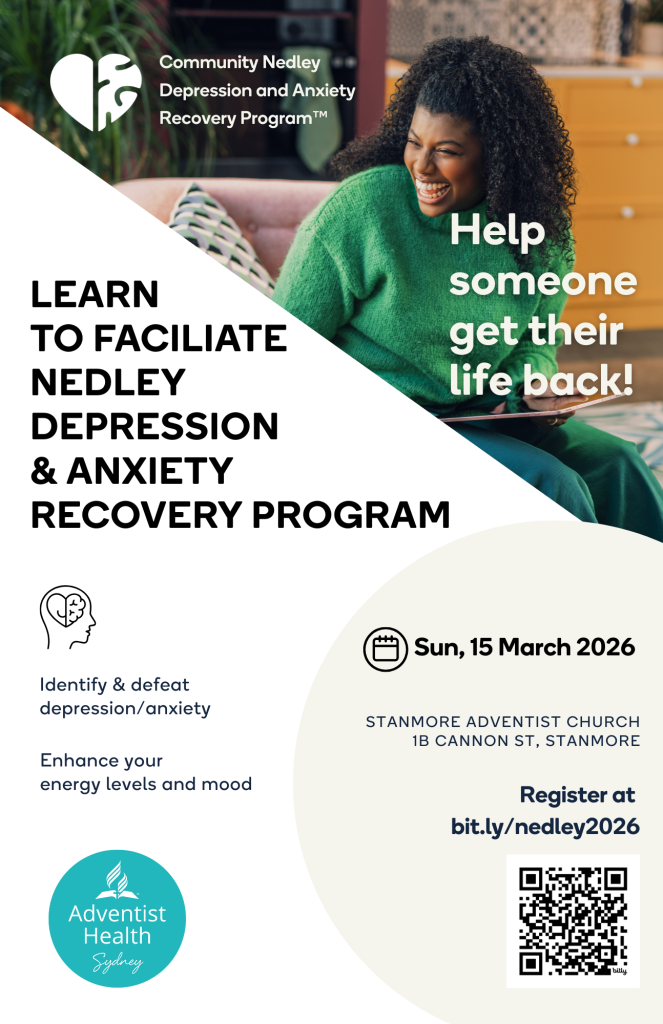 Sydney NEDLEY Depression & Anxiety Recovery Program Sydney March 2026