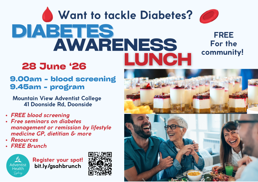 Diabetes Awareness Brunch and prevention Brunch Sydney June 2026
