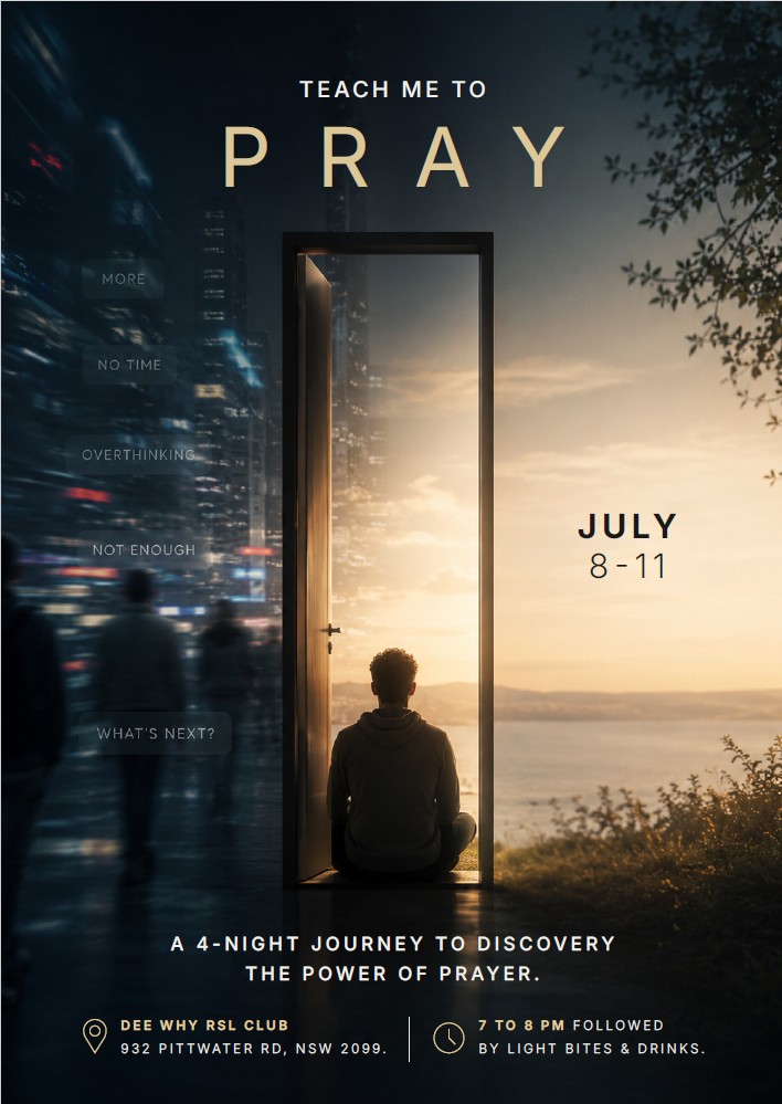 Teach me how to prayer flyer