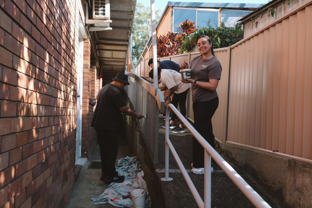 Road trip with a purpose - painting handrails