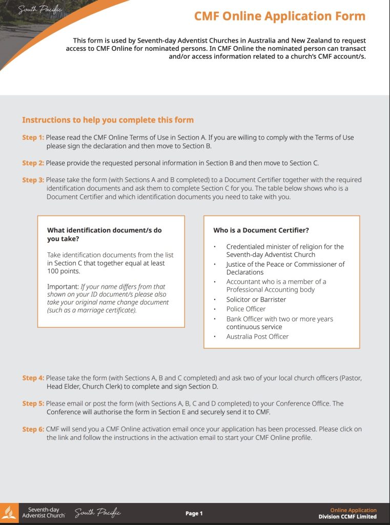 Cash Management Fund (CMF) Online Application Form - Treasury