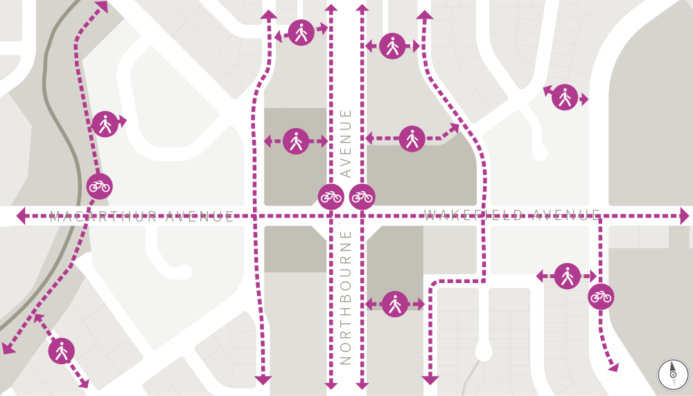 Macarthur Urban Village Pedestrian, Cycling and Active Travel routes