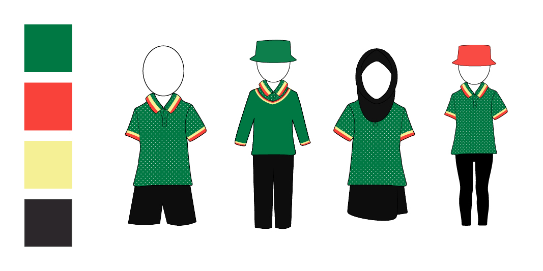 The green option for the uniform
