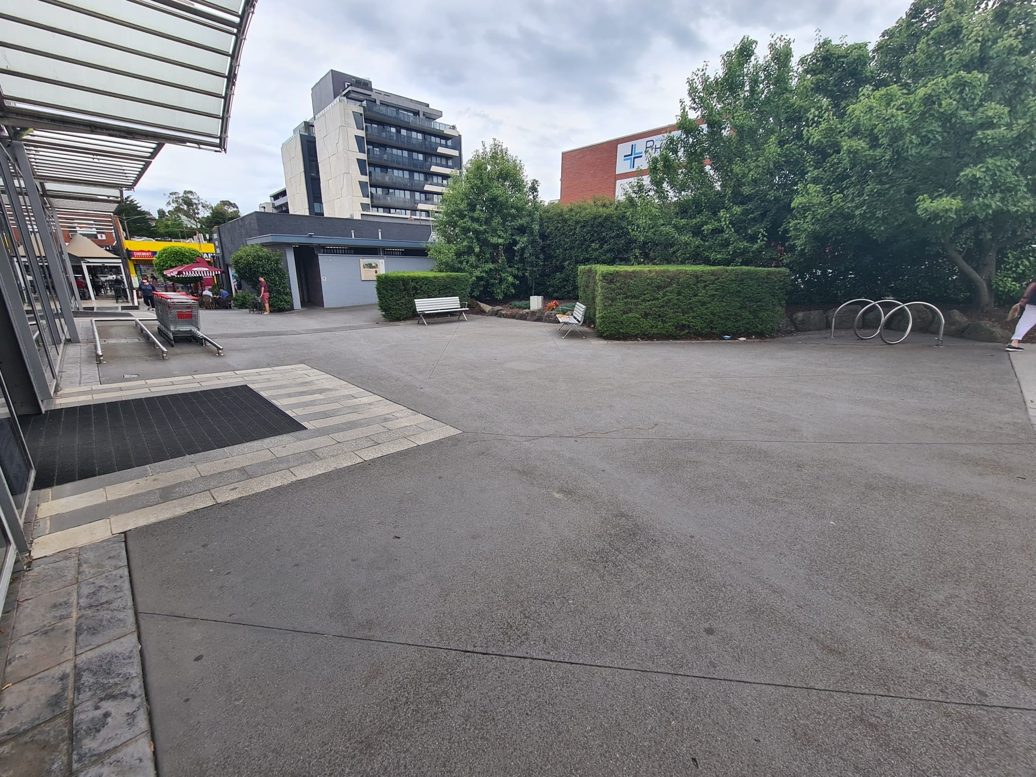 Before: A before photo of the Heidelberg pop up park
