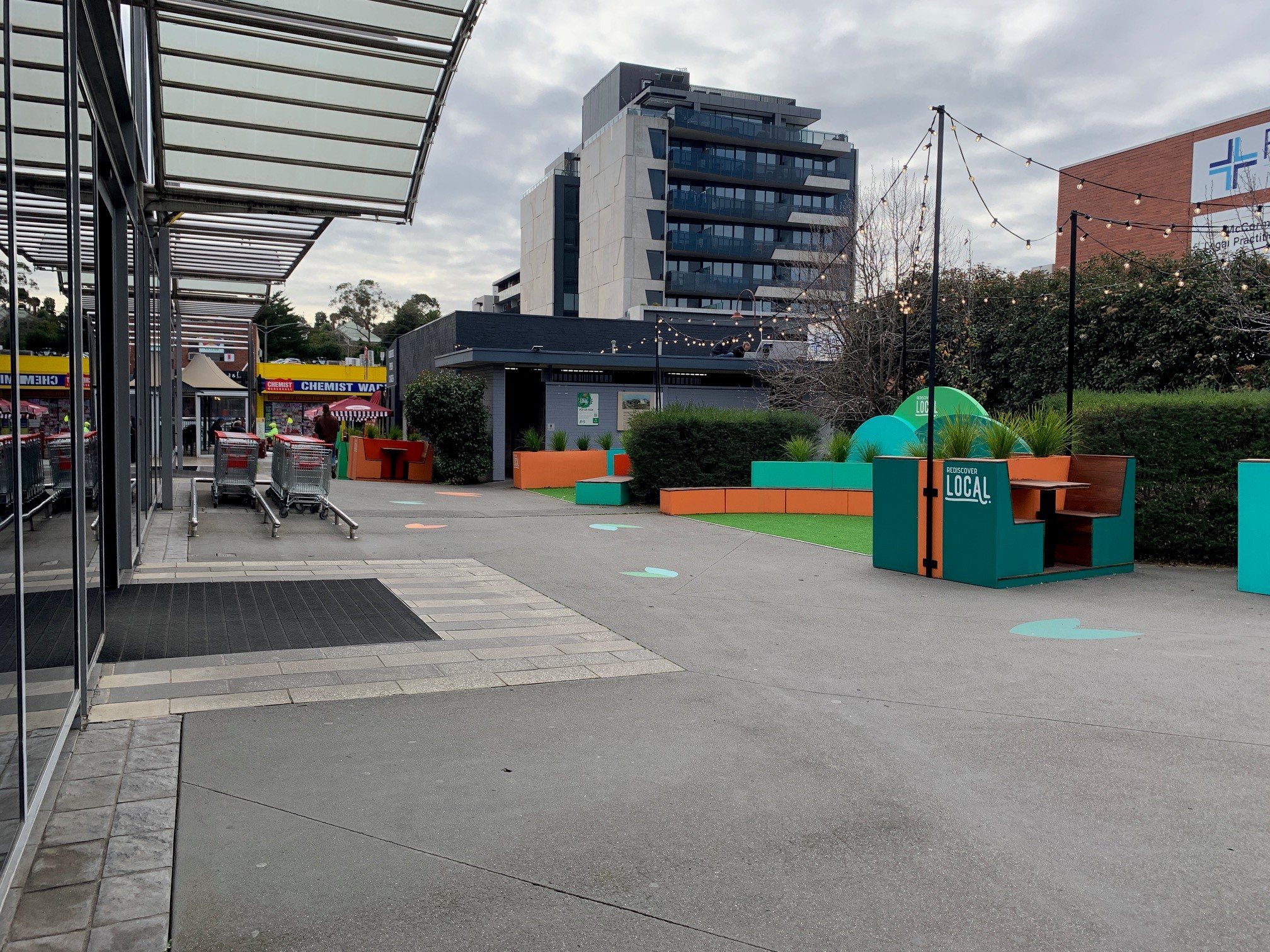 After: An after photo of the Heidelberg pop up park