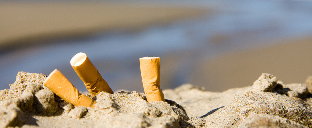 Beach smoking