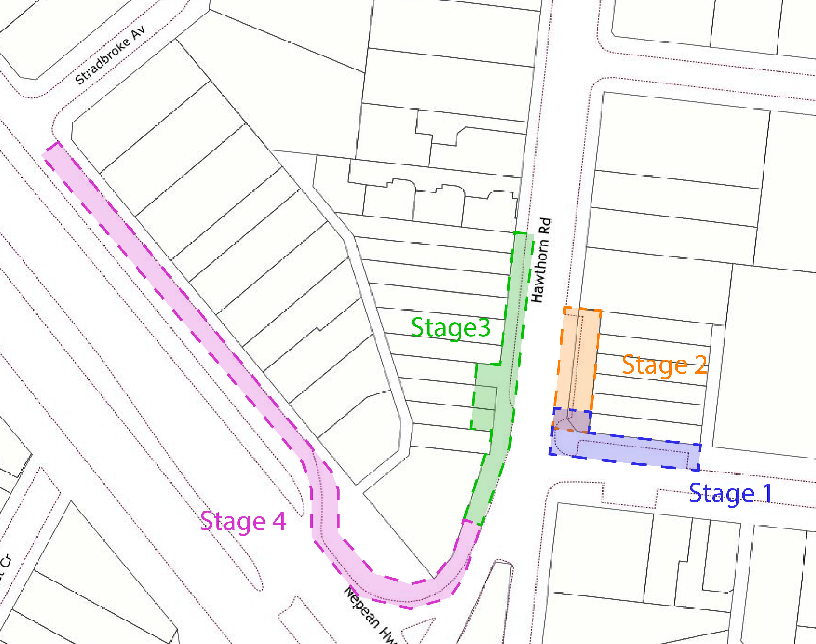 Indicative staging plan