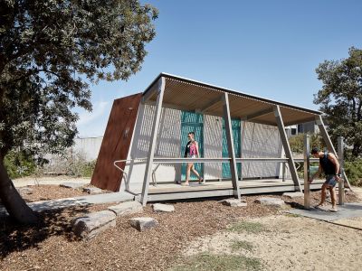Jetty Road Kiosk Toilet front view