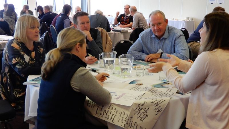 Image of collaboration being discussed