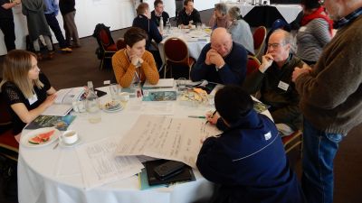 Image of participants discussing 