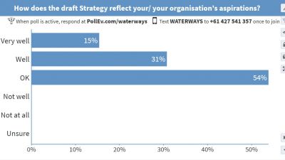 Image of PollEverywhere results to how does the draft Strategy reflect your aspirations